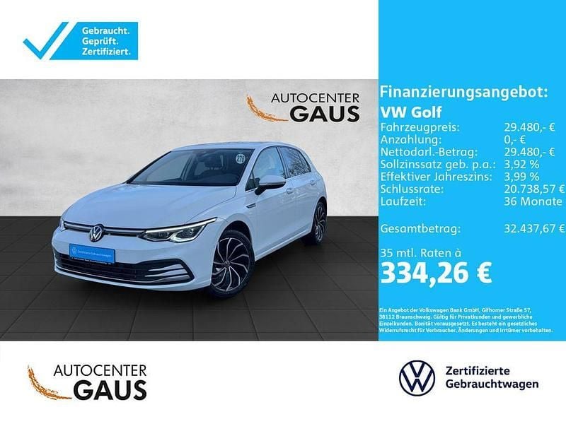 Gebraucht VW Golf VIII Style 190 PS (139 kW) 2023 Weiß Limousine