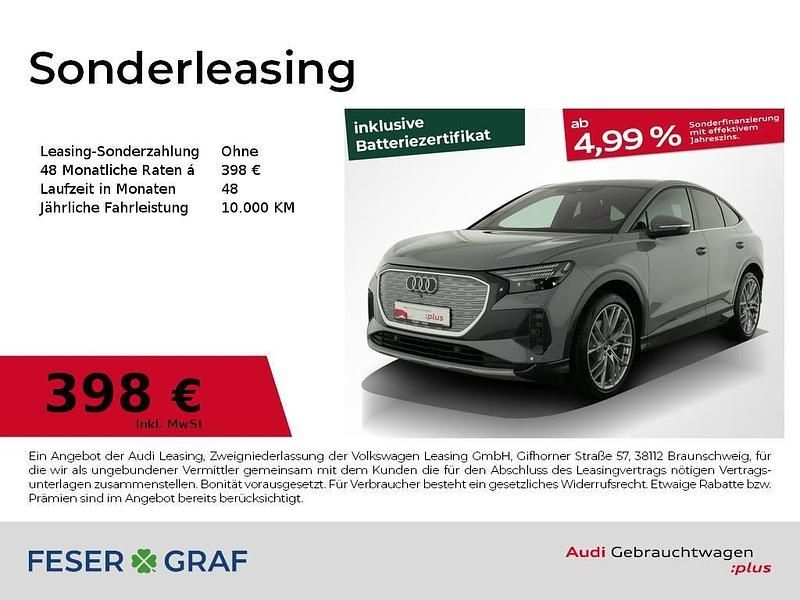 Kieselgrau Gebraucht 2025 Audi Q4 Sportback e-tron Ambiente SUV | 43.440 € - Bild 1/4