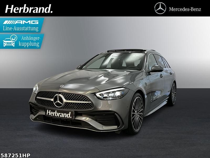 Metalliclack selenitgrau Neu 2025 Mercedes C220 AMG Kombi | 53.490 € (Teuer) - Bild 1/4