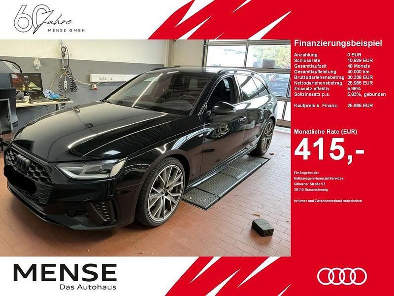 Gebraucht Audi A4 S-Line 204 PS (150 kW) 2022 Mythosschwarz Kombi