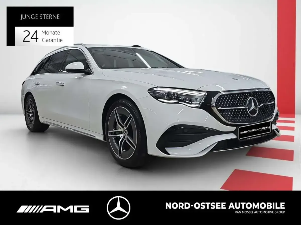 Usado Mercedes E200 AMG 204 CV (150 kW) 2025 Blanco Familiar