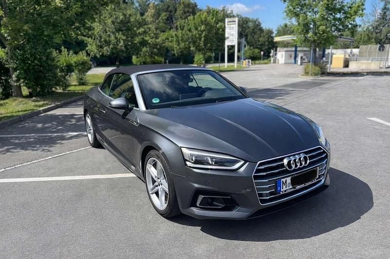 Grau Gebraucht 2019 Audi A5 Cabriolet Sport Cabrio | 23.800 € (Guter Preis) - Bild 1/4