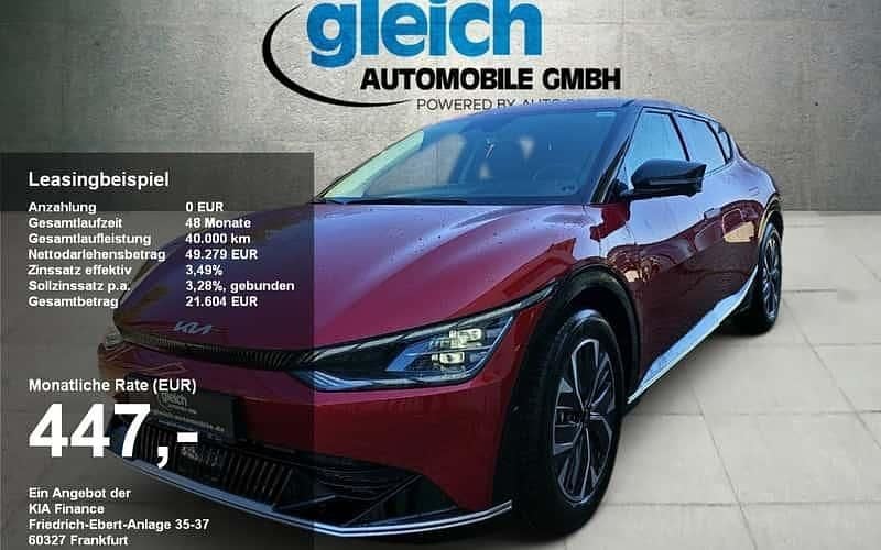 Runway rot metallic Gebraucht 2024 Kia EV6 Air SUV | 44.900 € - Bild 1/4