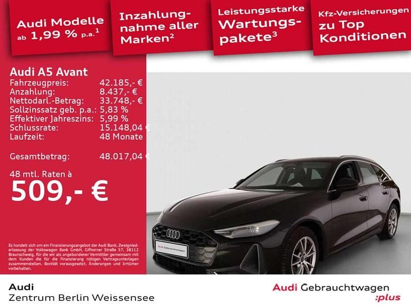 Mythosschwarz metallic Gebraucht 2025 Audi A5 Ambiente Coupé | 42.185 € (Guter Preis) - Bild 1/1