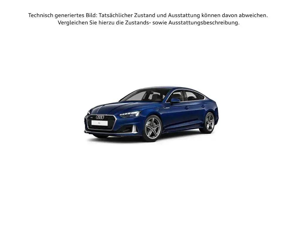 Gebraucht Audi A5 Sportback Advanced Plus 204 PS (150 kW) 2023 Navarrablau metallic Kleinwagen