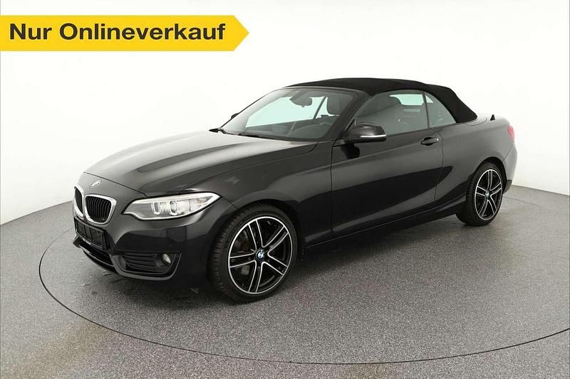 Schwarz Gebraucht 2016 BMW 220 Advantage Cabrio | 18.960 € (Fairer Preis) - Bild 1/3