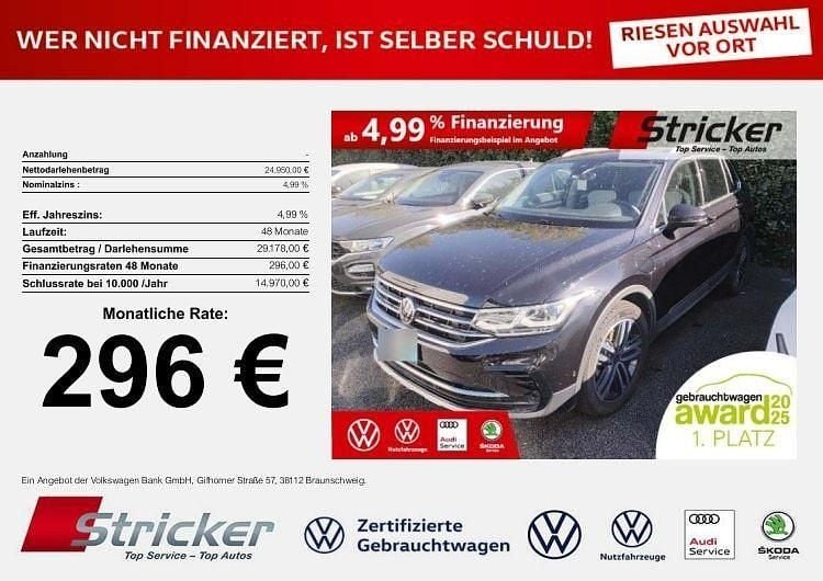 Gebraucht VW Tiguan Elegance 245 PS (180 kW) 2021 Schwarz SUV