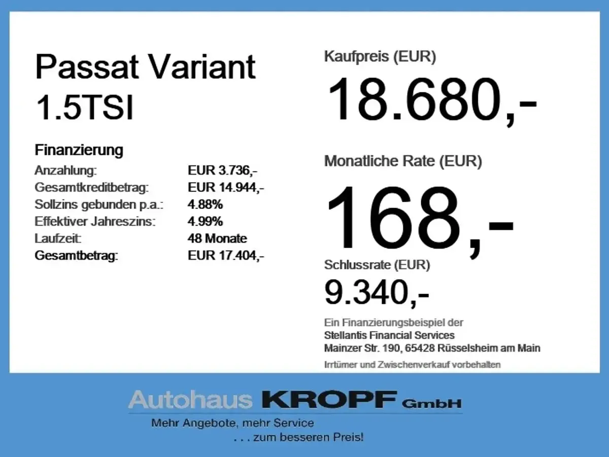 Second-hand VW Passat 150 CP (110 kW) 2021 Gri Break