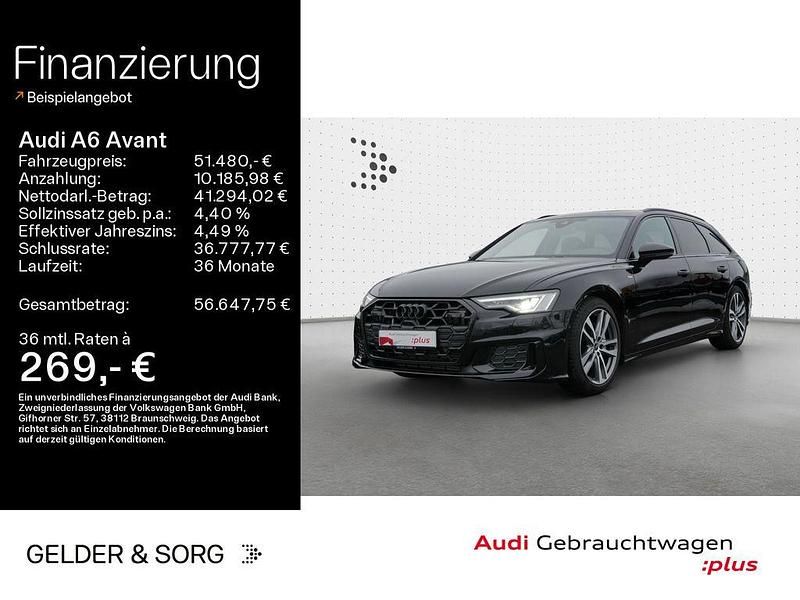 Gebraucht Audi A6 S-Line 265 PS (194 kW) 2025 Mythosschwarz metallic Kombi