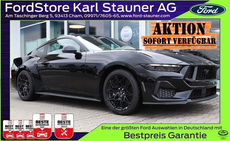 Black metallic Neu 2025 Ford Mustang GT Fastback Coupé | 55.480 € (Fairer Preis) - Bild 1/4