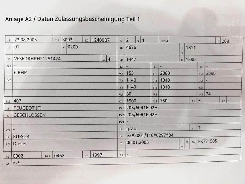 Gebraucht Peugeot 407 136 PS (100 kW) 2005 Limousine