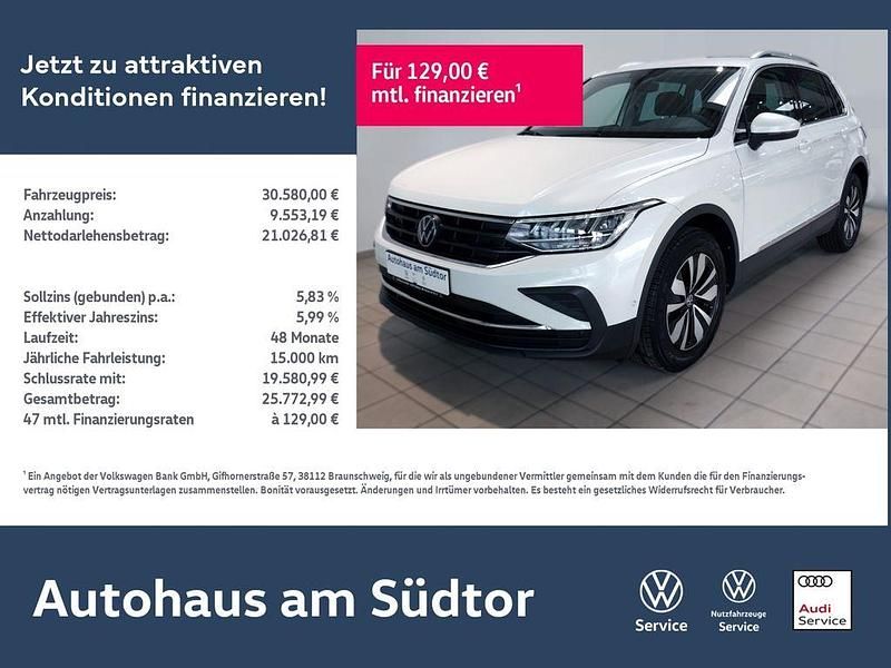 Gebraucht VW Tiguan Move 150 PS (110 kW) 2024 Oryxweiß perlmutteffekt (metallic) SUV