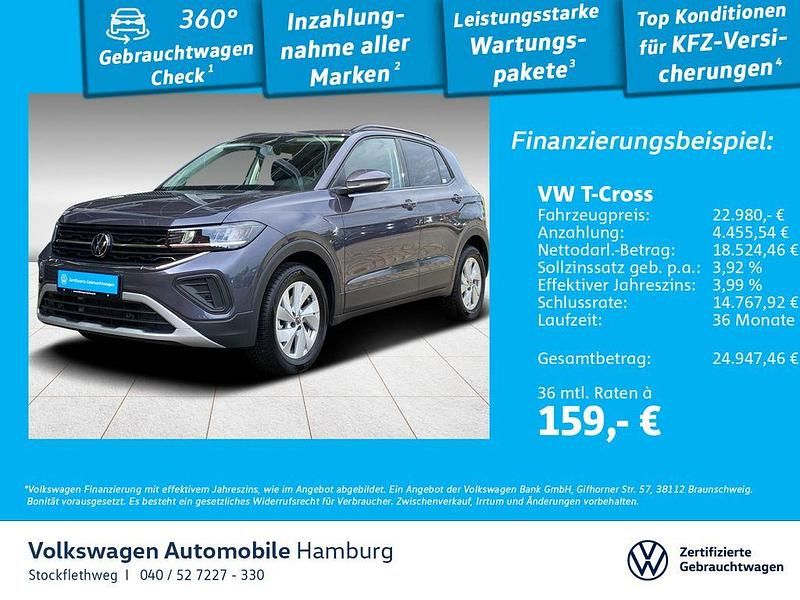 5w rauchgrau metallic Gebraucht 2024 VW T-Cross IQ Drive SUV | 22.980 € (Fairer Preis) - Bild 1/3