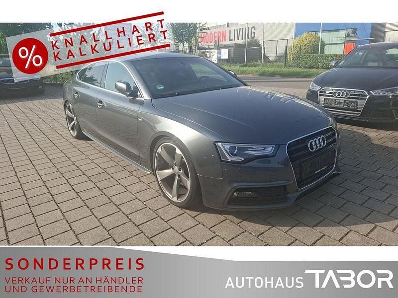 Daytonagrau perleffekt Gebraucht 2016 Audi A5 Sportback S-Line Limousine | 16.585 € (Superpreis) - Bild 1/4