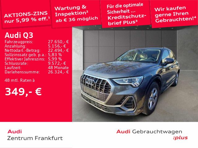 Daytonagrau perleffekt Gebraucht 2020 Audi Q3 Advanced SUV | 26.960 € (Guter Preis) - Bild 1/2