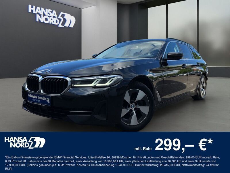 Schwarz Gebraucht 2023 BMW 520 Sport Line Limousine | 33.650 € (Superpreis) - Bild 1/4