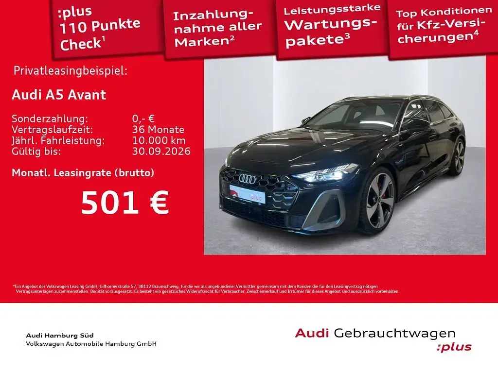 Gebraucht Audi A5 Ambiente 204 PS (150 kW) 2025 Mythosschwarz metallic Kombi