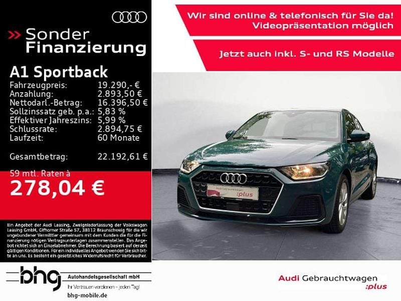 Tiomangrün Gebraucht 2020 Audi A1 Advanced Kleinwagen | 19.290 € (Guter Preis) - Bild 1/4