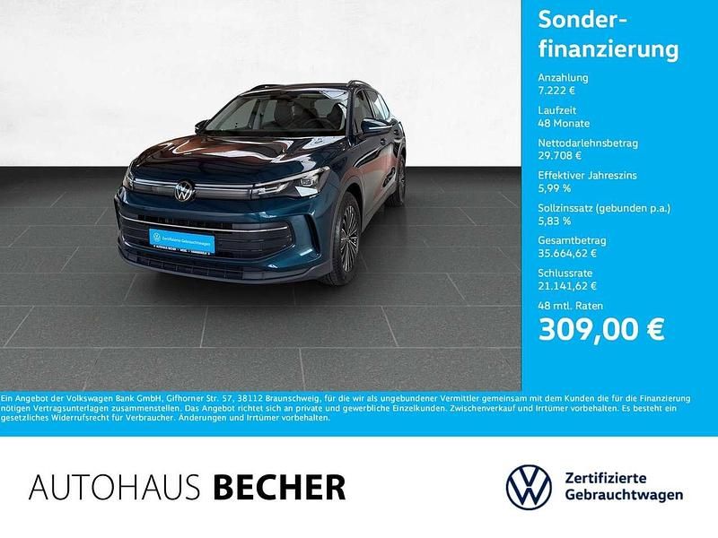 Blau Gebraucht 2024 VW Tiguan Life SUV | 36.930 € (Teuer) - Bild 1/4