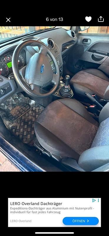 Gebraucht Ford Fiesta 70 PS (51 kW) 2007 Blau Kleinwagen