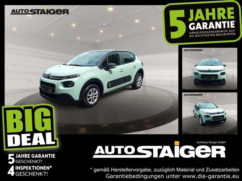 Grün Gebraucht 2019 Citroën C3 PureTech Kleinwagen | 10.799 € (Fairer Preis) - Bild 1/4