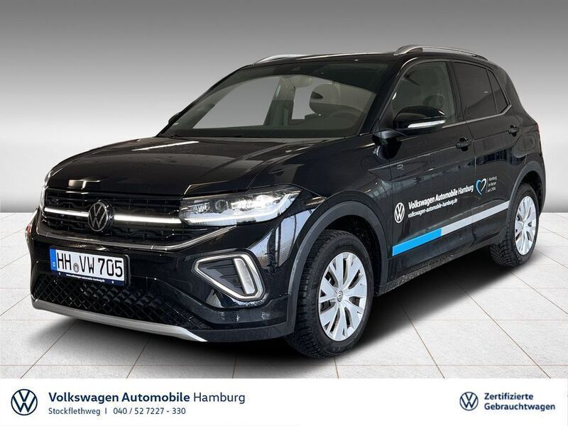 2t deep black perleffekt Gebraucht 2024 VW T-Cross R-line SUV | 28.920 € (Teuer) - Bild 1/3