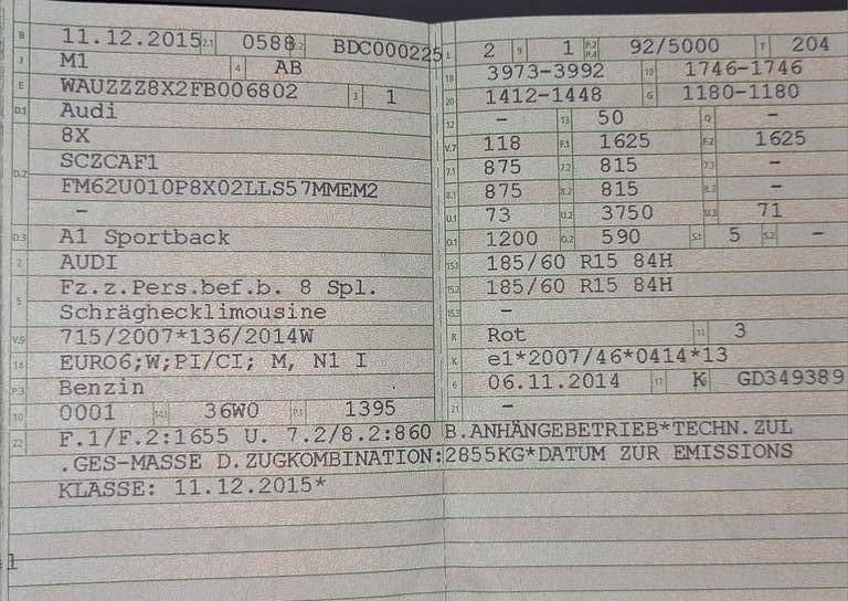 Gebraucht Audi A1 Sportback Performance 125 PS (91 kW) 2014 Rot Kleinwagen