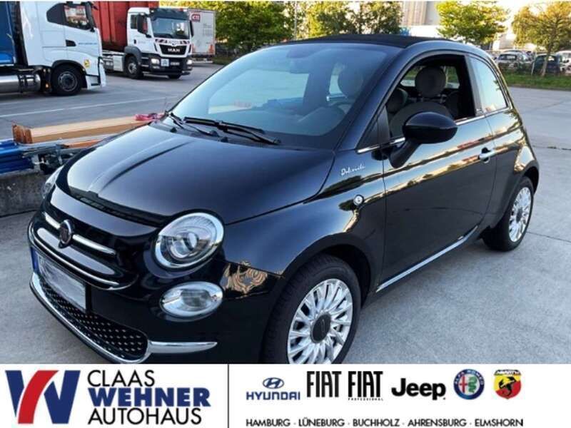 Colore esterno (vesuvio schwar Gebraucht 2021 Fiat 500C Dolcevita Cabrio | 13.490 € (Fairer Preis) - Bild 1/4