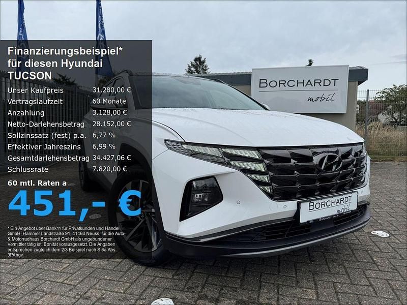Atlas white / sol (weiss) Gebraucht 2024 Hyundai Tucson SUV | 31.280 € (Fairer Preis) - Bild 1/4