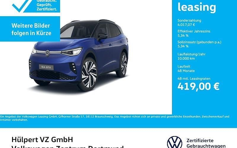 Blau Gebraucht 2024 VW ID.4 GTX SUV | 47.087 € - Bild 1/4