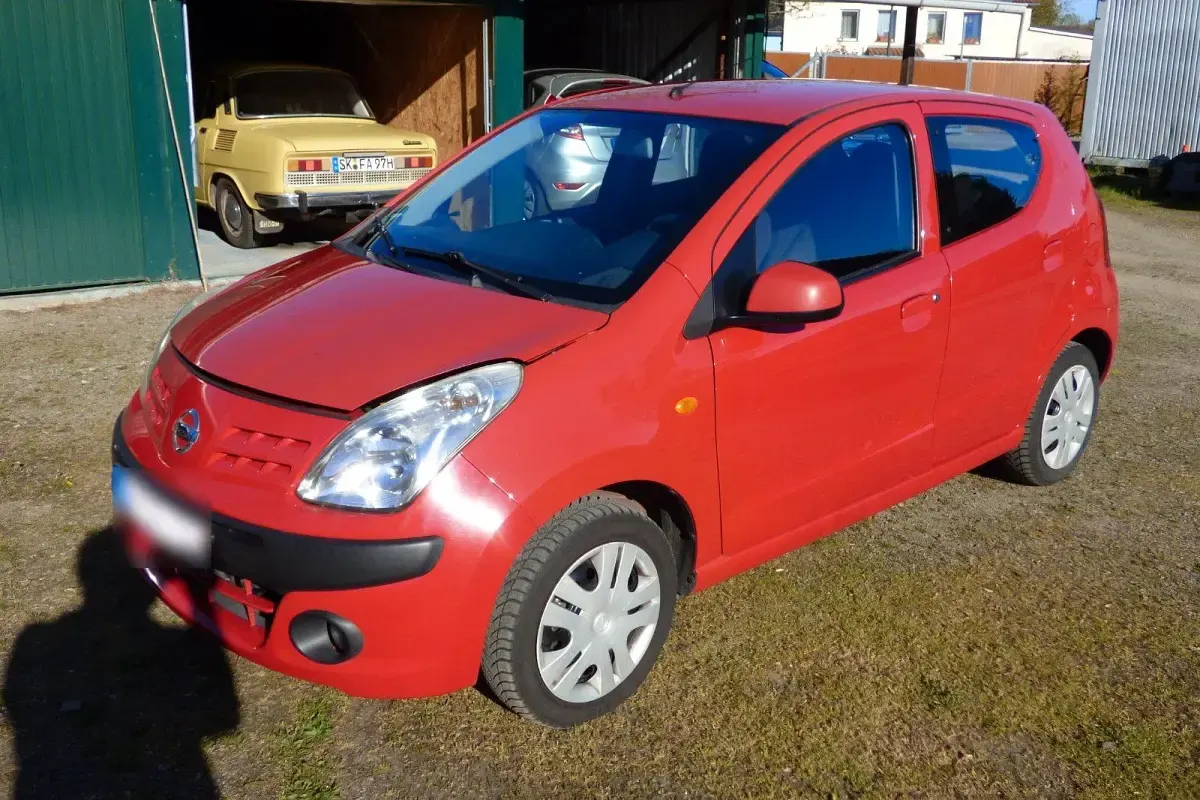 Gebraucht Nissan Pixo 68 PS (50 kW) 2009 Rot Kleinwagen