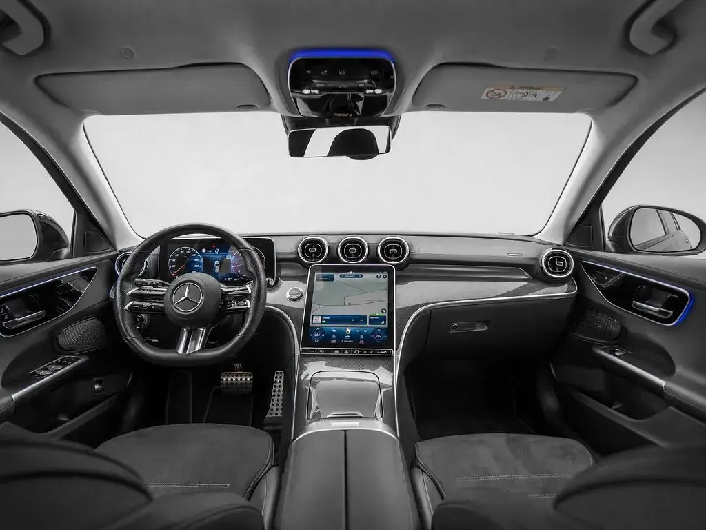 Gebraucht Mercedes C220 AMG line 200 PS (147 kW) 2021 Schwarz Limousine
