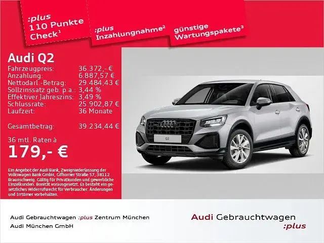 Second-hand Audi Q2 Advanced 190 CP (139 kW) 2025 Argintiu SUV