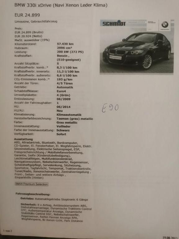 Gebraucht BMW 330 Performance 272 PS (200 kW) 2009 Limousine