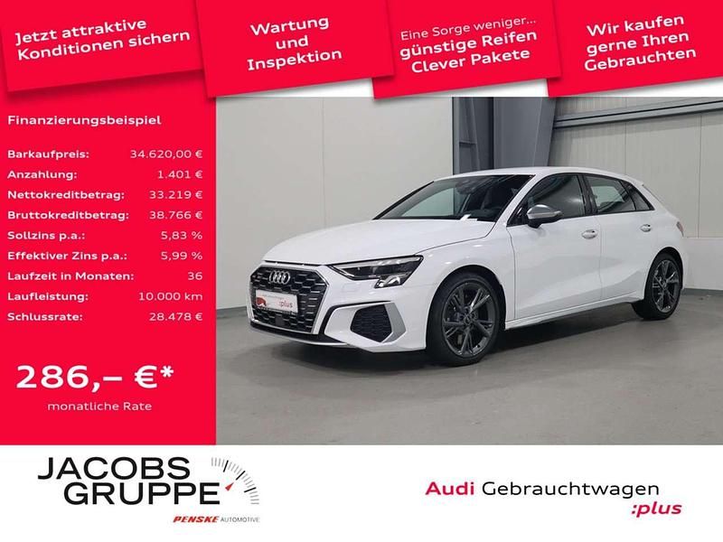 Ibisweiss Gebraucht 2024 Audi S3 Design Limousine | 34.620 € (Superpreis) - Bild 1/4