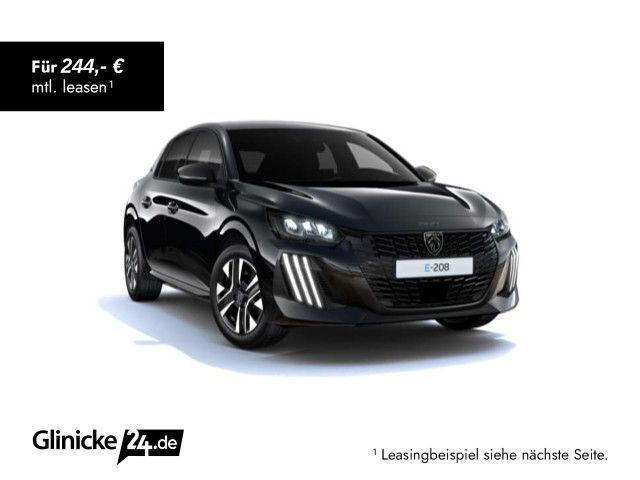 Schwarz Neu 2025 Peugeot e-208 Allure Kleinwagen | 39.667 € - Bild 1/4