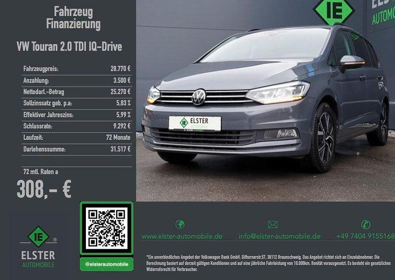 Gebraucht VW Touran Comfortline 150 PS (110 kW) 2022 Delfingrau Van / Kleinbus