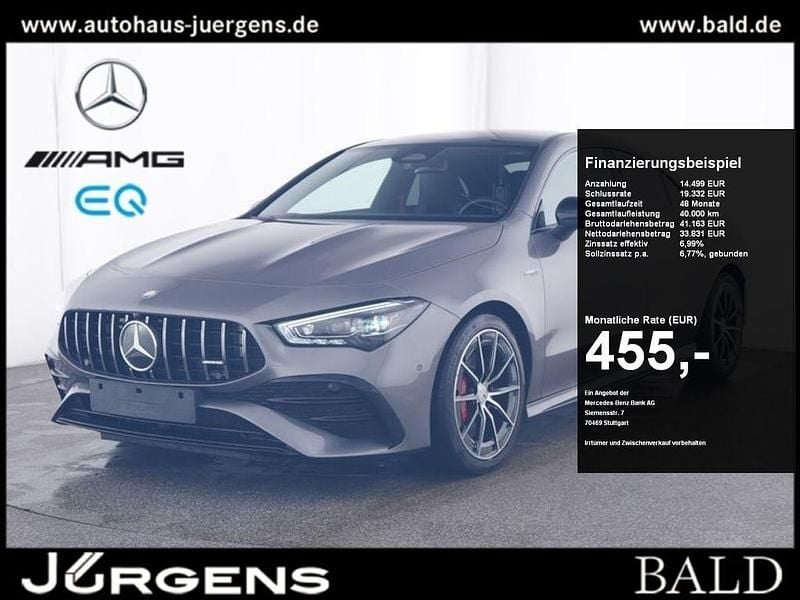 Grau metalliclack mountaingrau Gebraucht 2024 Mercedes CLA35 AMG AMG Coupé | 47.880 € (Guter Preis) - Bild 1/4