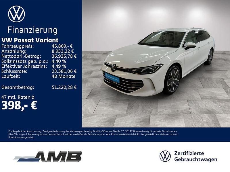 Oryxweiß perlmutteffekt Gebraucht 2025 VW Passat Elegance Kombi | 44.970 € (Teuer) - Bild 1/3