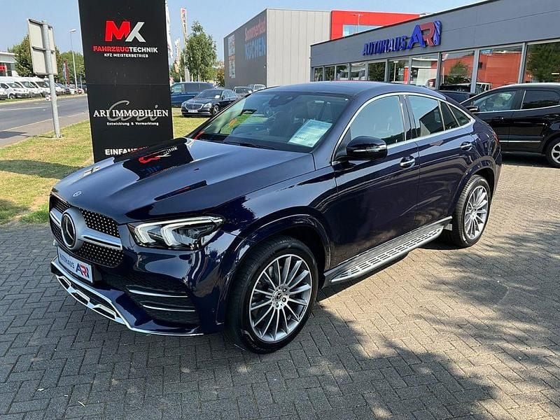 Blau Gebraucht 2022 Mercedes GLE350 AMG line Coupé | 59.900 € (Superpreis) - Bild 1/4