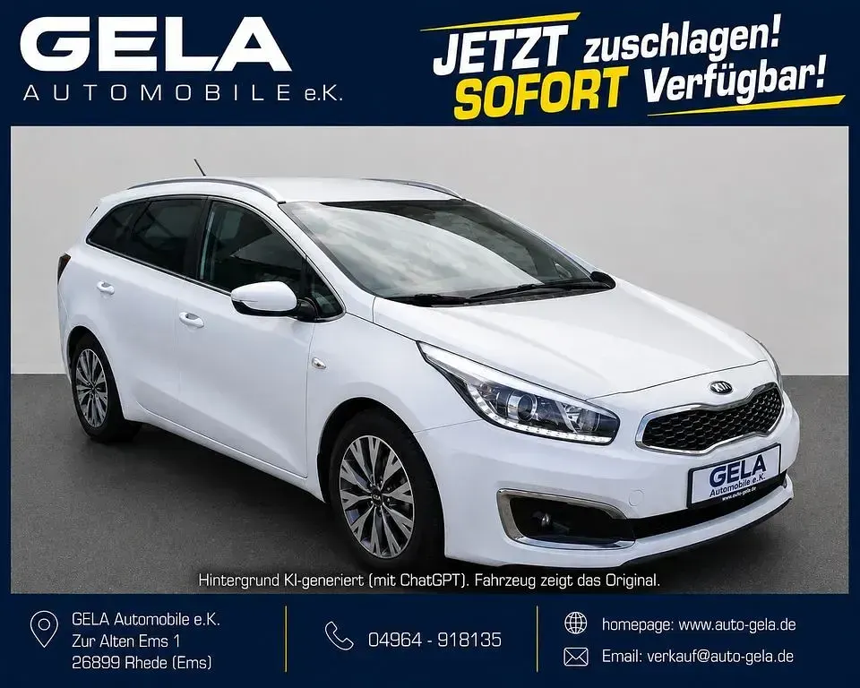 Gebraucht Kia Ceed Sportswagon DREAM-TEAM Edition 101 PS (74 kW) 2018 Weiß Kombi
