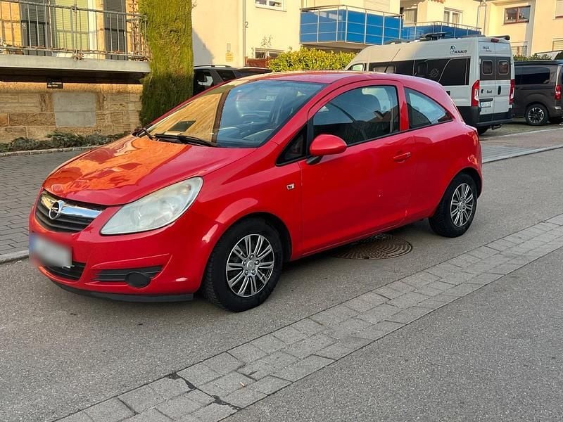 Rot Gebraucht 2009 Opel Corsa Kleinwagen | 590 € (Superpreis) - Bild 1/4