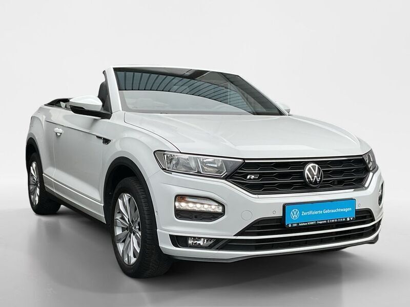 Gebraucht VW T-Roc Cabriolet R-line 150 PS (110 kW) 2020 Weiß Cabrio