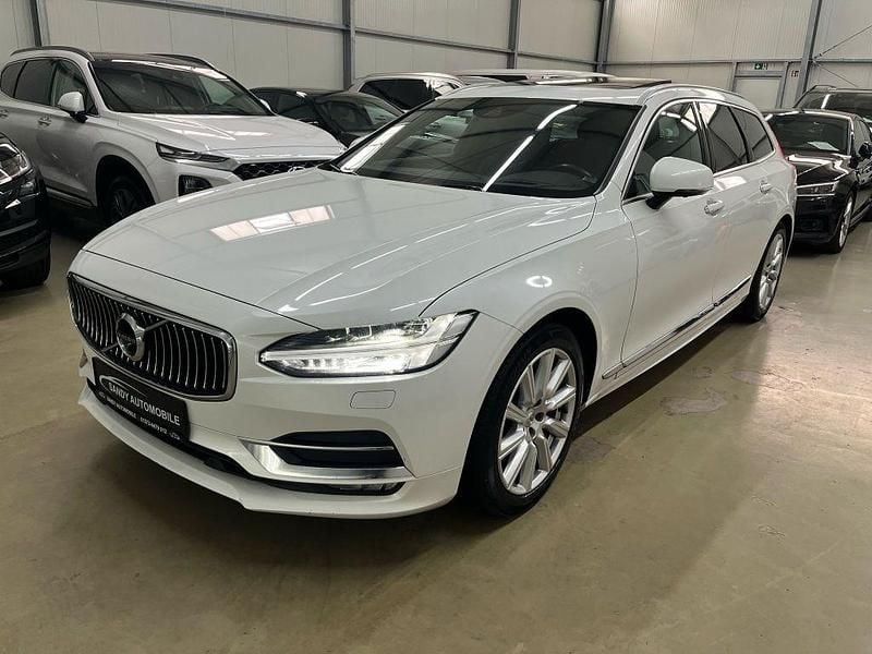 Weiß crystal white / metallic Gebraucht 2019 Volvo V90 Inscription Kombi | 21.990 € (Fairer Preis) - Bild 1/4