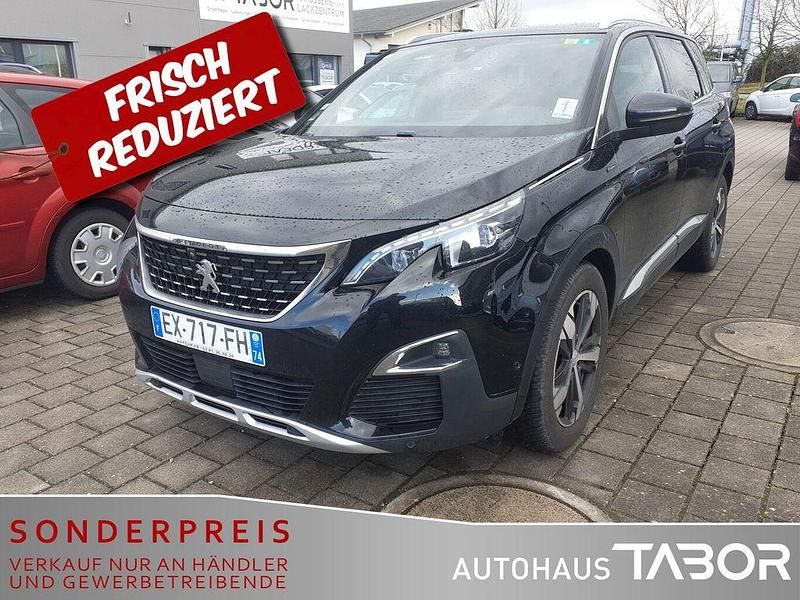 Lackierung schwarz perla nera/ Gebraucht 2018 Peugeot 5008 Allure GT-Line Van / Kleinbus | 11.985 € (Superpreis) - Bild 1/4