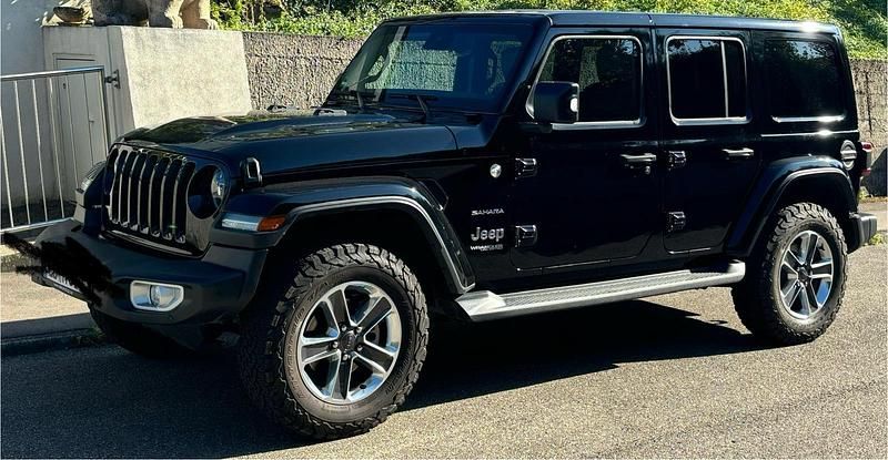 Schwarz Gebraucht 2022 Jeep Wrangler Sahara SUV | 48.950 € (Superpreis) - Bild 1/4