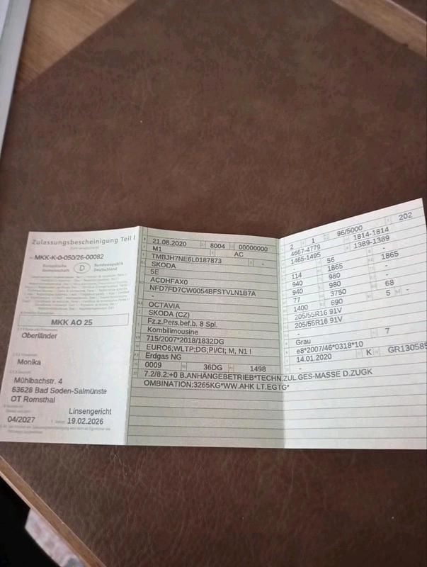 Gebraucht Skoda Octavia 131 PS (96 kW) 2020 Grau Kombi