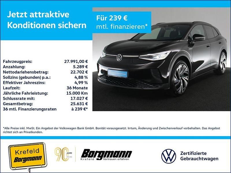 Gebraucht VW ID.4 Pro Performance 150 kW (204 PS) 2022 Grenadillschwarz metallic (metallic) SUV