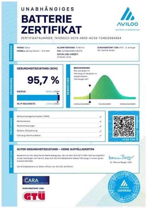 Gebraucht Dacia Spring Essentiel 33 kW (45 PS) 2024 Gris diamond silver Kleinwagen