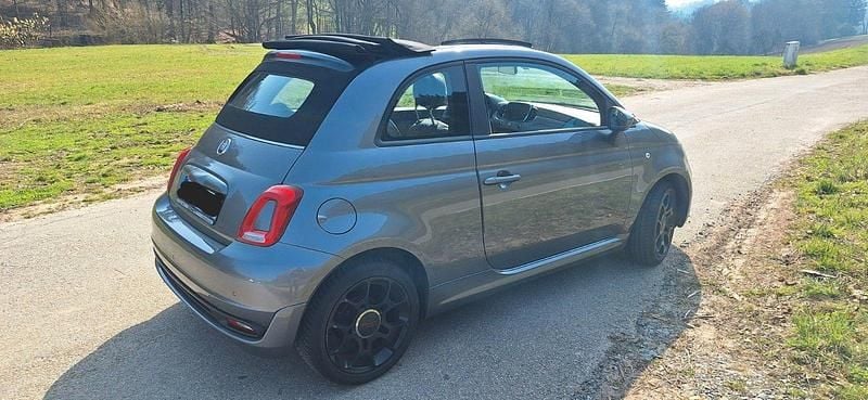 Second-hand Fiat 500C Lounge 69 CP (50 kW) 2017 Gri Cabrio